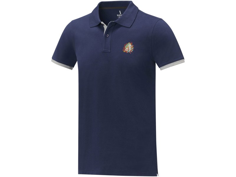 Morgan duotone Heren polo met korte mouwen