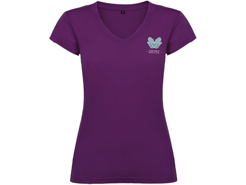 Victoria damesshirt met V-hals en korte mouwen Victoria damesshirt met V-hals en korte mouwen