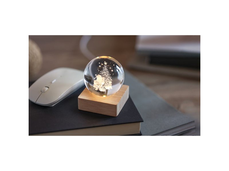 SANTA LIGHT - Kerst LED glas bol