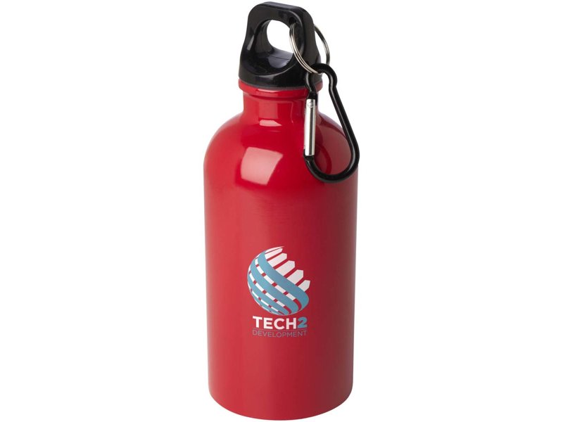 Oregon 400 ml RCS gecertificeerde enkelwandige roestvrijstalen waterfles met karabijnhaak