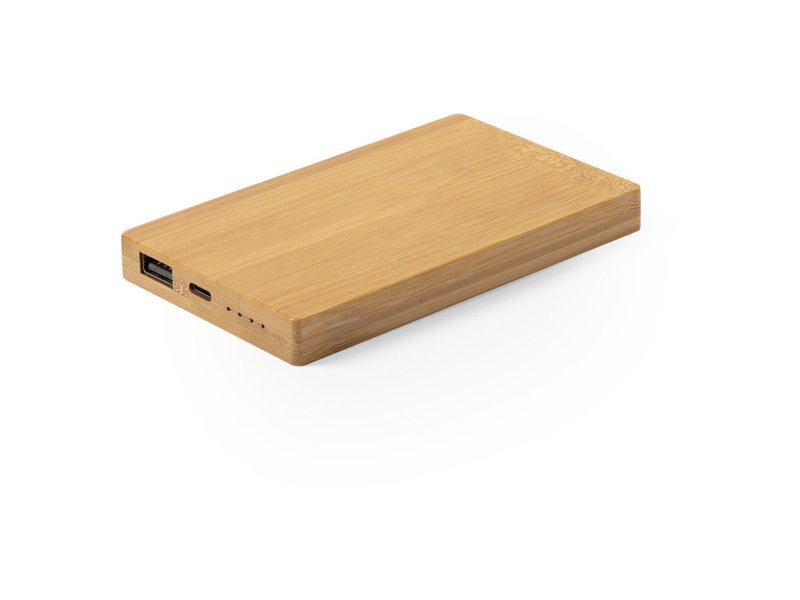 Draagbare Nipax Power Bank 5.000 mAh eco bedrukt met logo promotieartikel