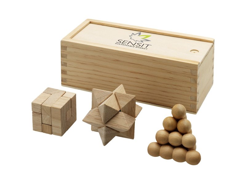Houten denkspel? Bedrukken met uw logo v.a. €7,69 Houten denkspel? Bedrukken met uw logo v.a. €7,69