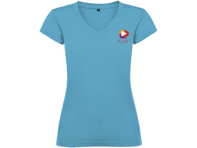 Victoria damesshirt met V-hals en korte mouwen Victoria damesshirt met V-hals en korte mouwen