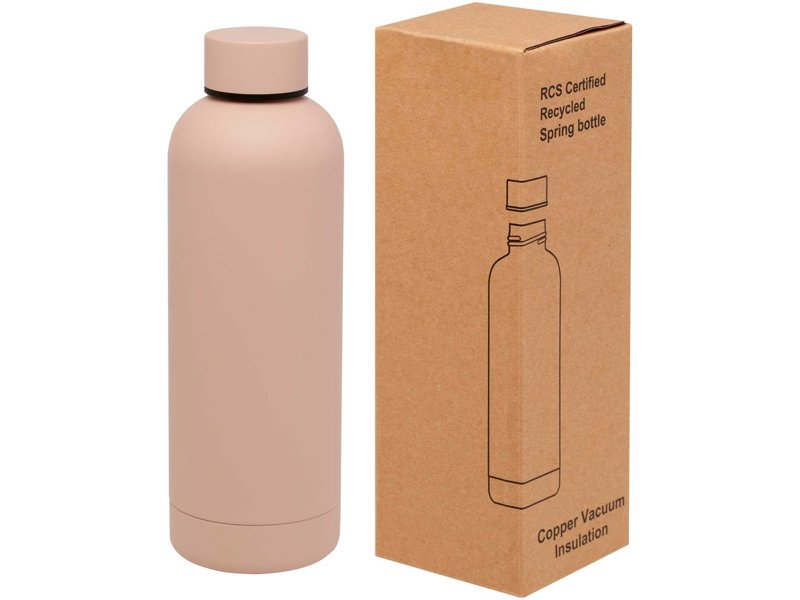 Spring 500 ml RCS-gecertificeerde gerecyclede roestvrijstalen koperen vacuümgeïsoleerde fles
