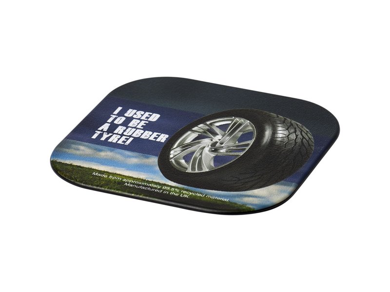 Brite-Mat® vierkante onderzetter met bandmateriaal Brite-Mat® vierkante onderzetter met bandmateriaal