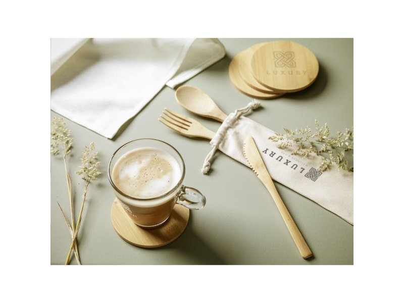 Bamboo Coaster Set onderzetters