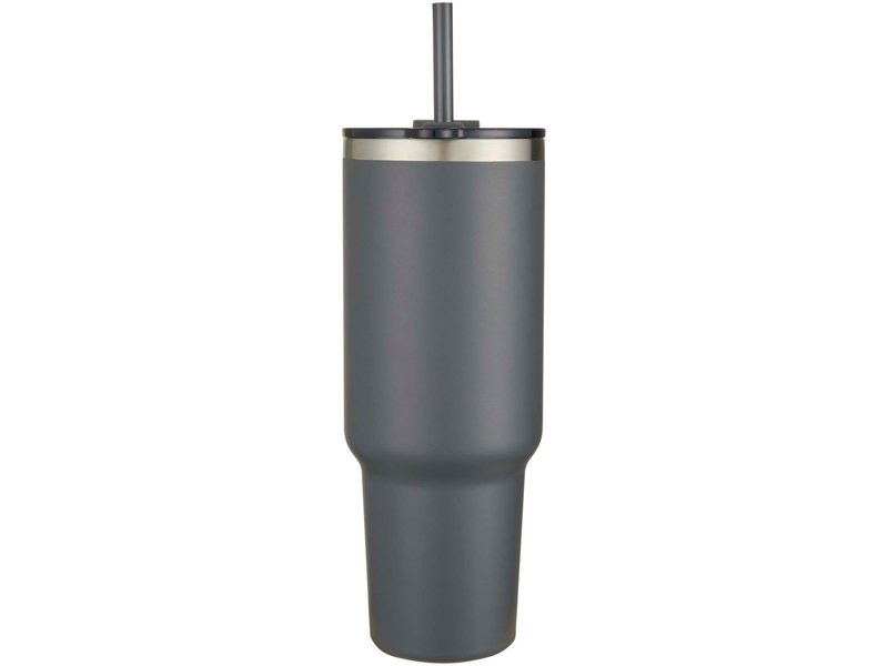 Sydney 1200 ml dubbelwandige RCS-gecertificeerde koperen vacuüm geïsoleerde beker met rietje