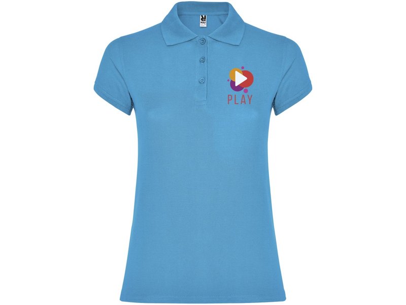 Star damespolo met korte mouwen