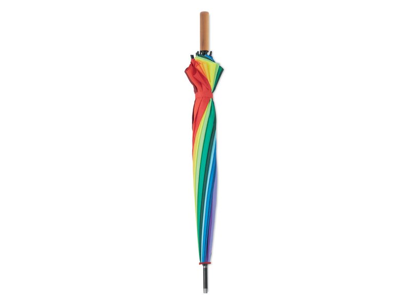 BOWBRELLA 27 inch regenboogparaplu bedrukken | Paraplu met logo BOWBRELLA 27 inch regenboogparaplu bedrukken | Paraplu met logo