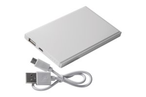 Handige Pineville powerbank 2.200 mAh bedrukt met logo ideaal relatiegeschenk